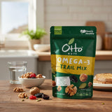 Otto Nuts - Mediterranean Omega-3 Trail Mix, NON-GMO Heart Healthy Dried Fruits & Nuts | 5 OZ with Resealable Bag