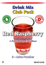 GramZero Red Raspberry Zero Calorie Sugar Free Drink Mix, Great For Nutrition Club Loaded Tea, Stevia Sweetened