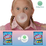 Dubble Bubble Mini Gumball Machine Refills 4.4 oz Bag (2-Pack), 1/2 inch 13mm Assorted Fruit Flavor Bubble Gum, With Galley Grove Sugar-Free Breath
