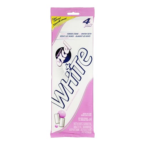 Excel White Chewing Gum White Bubblemint, 48 Count {Imported from Canada}