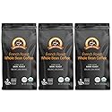 Alex's Low Acid Organic Coffee 12oz Bag (Pack of 3) (Whole Bean French Roast)