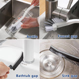 11Pcs Crevice Cleaning Brush Set, Hard Bristle Gap Cleaner Brushes,Ideal for deep Cleaning Gaps, Kitchens, Sinks, bathrooms, Tight Spaces, Corners
