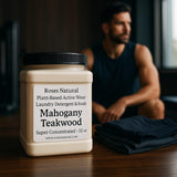 Roses Natural Active Wear Laundry Detergent & Soak - Plant-Based Odor Removing Formula for Gym Clothes & Performance Fabrics, 32 oz (Mahogany