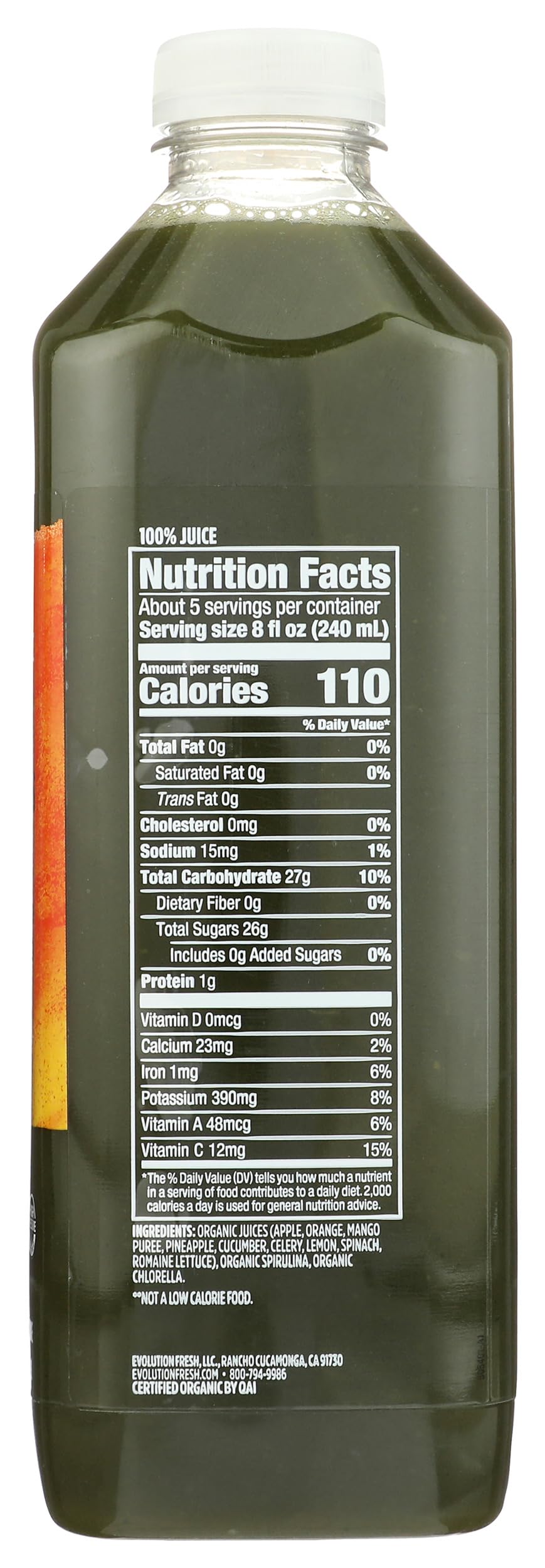 Evolution Fresh, Juice Superfruit Greens Organic, 44 Fl Oz