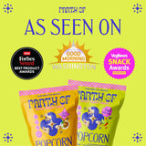 Party of Thai Chili Lime Popcorn Snack - Savory Citrus Heat with Spicy Kick - Gluten-Free, Veggie-Based, Healthy Snack - Individually Wrapped for Easy
