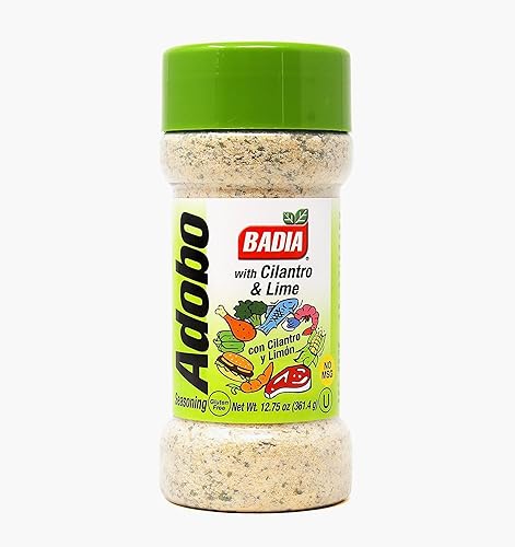 Badia Adobo with Cilantro & Lime 12.75 oz - Zesty Citrus & Herb Seasoning - Latin Flavor Blend with Garlic, Cilantro & Lime