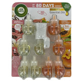 Airwick Essential Oils Air Freshener, 1 Unit & 9 Refills (Pink Vanilla & Hawaii)