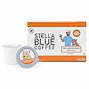 Stella Blue Coffee Pods, Miss Peaches Blend, Medium Roast Citrus Caramel, Fruity Notes 100% Arabica Beans, Ethically Sourced from Central and South