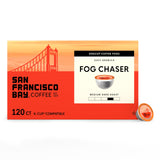 San Francisco Bay Coffee - Medium-Dark Roast - Fog Chaser (120 ct) - Single Serve Coffee Pods, Commercially Compostable, K Cup Compatible