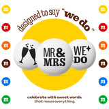 M&M'S Mr. and Mrs. Wedding Milk Chocolate Candy, 5 lb Bulk Resealable Bag