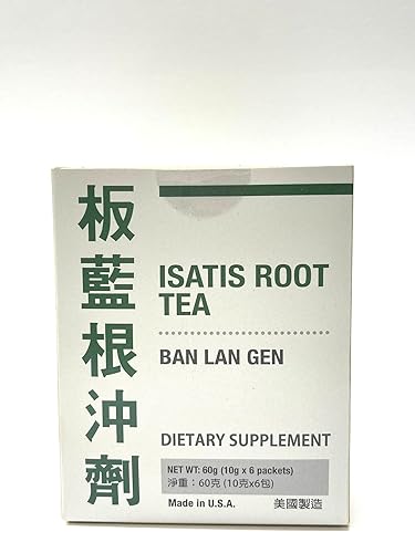 Isatis Root Tea Ban Lan Gen Traditional Herbal Supplement 10g x 6 Packets SUGAR FREE
