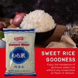 Shirakiku, Mochigome Sweet Rice | Short Grain Japanese Style Gluten-Free, Non-GMO Rice with Low Calories and Dietary Fiber | Perfect for Authentic Asian Cuisine | 2 Pound (Pack of 1)