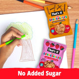 That’s it. Fruit Crunchables Apple + Cinnamon Crisps, 15-Pack - 100% Plant-Based Fruit Snacks for Kids, Non-GMO, Gluten-Free, No Added Sugar
