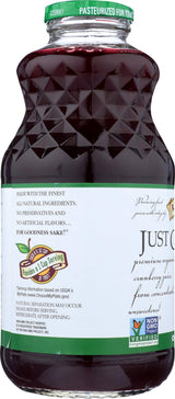 R.W. KNUDSEN, Juice, Og2, Just Cranberry, Pack of 6, Size 32 FZ, (Gluten Free GMO Free 95%+ Organic)