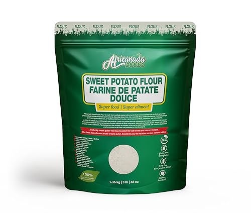 Africanada Sweet Potato Flour 1.36kg | Naturally Gluten-Free Baking Flour | Rich Fiber Superfood for Bread, Pancakes & Smoothies