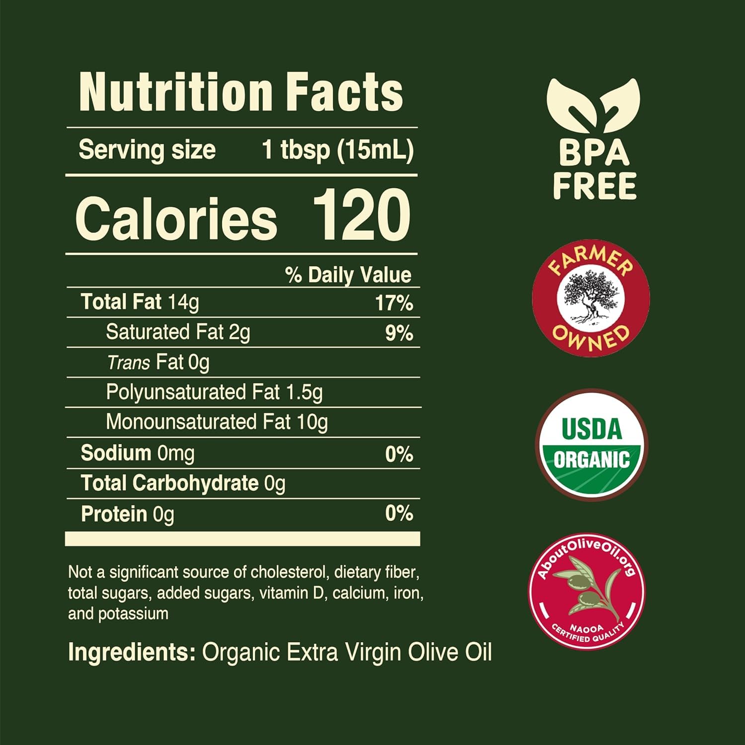 Pompeian Robust Organic Extra Virgin Olive Oil - 16 Fl Oz - First Cold Pressed Olive Oil for Cooking - Full-Bodied Taste for Dressings and Marinades