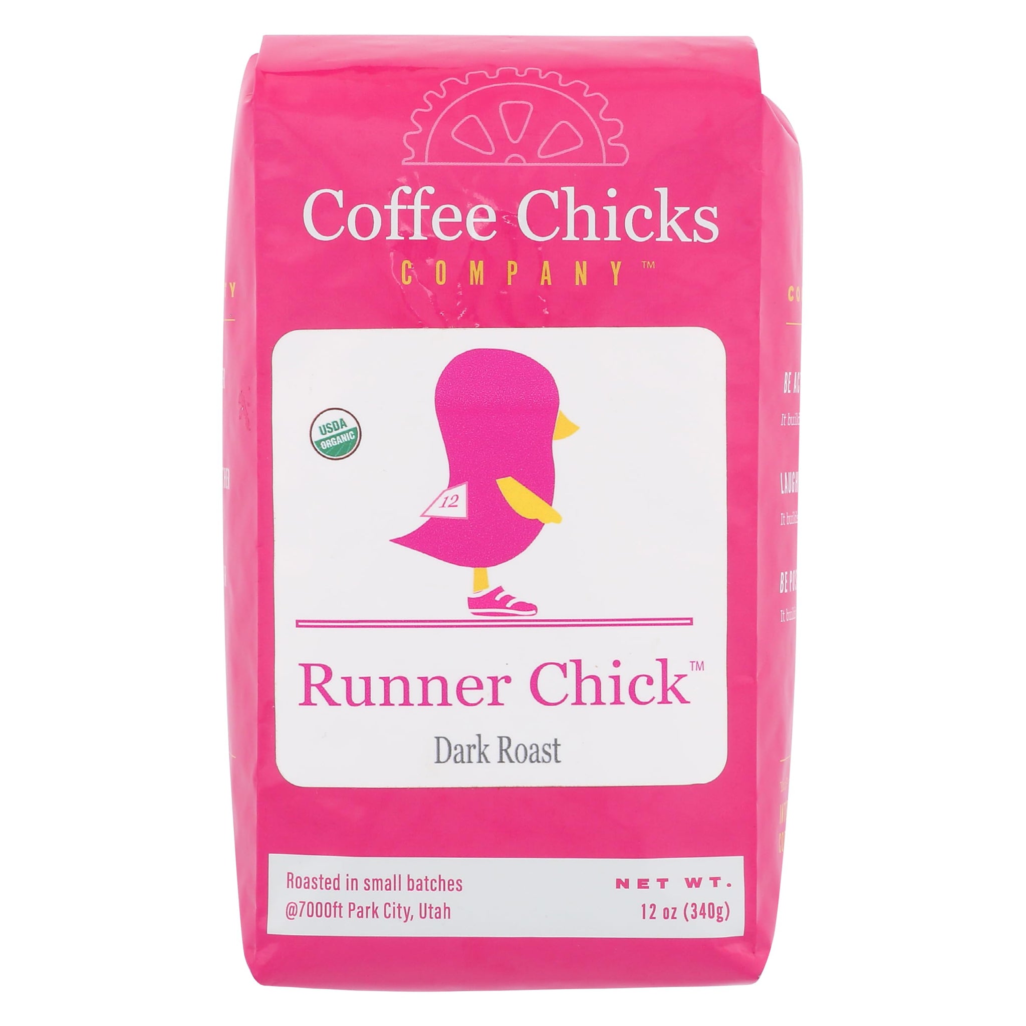 Coffee Chicks Company Whole Bean Runner Chick Coffee, 12 OZ