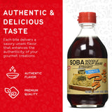 Shirakiku Soba Noodle Soup Base - Japanese Ramen Soup Base Concentrate - Shoyu Ramen Broth, Udon, Soba & Noodle Soup Stock, Tsuyu Sauce - 12.69 Fl