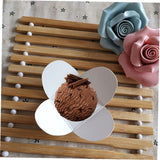 BRIGHTFUFU 50pcs Chocolate Paper Liner Tray Cardboard Chocolate Wrapping Compartment for Caramels Confections and Treats Portable Design for Special