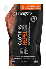 Grangers Clothing Repel Wash-In (1 Liter Refill)| PFC-Free Waterproofing Treatment for GORE-TEX, Rain Jackets & Technical Outerwear | Restores Durable