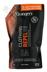 Grangers Clothing Repel Wash-In (1 Liter Refill)| PFC-Free Waterproofing Treatment for GORE-TEX, Rain Jackets & Technical Outerwear | Restores Durable