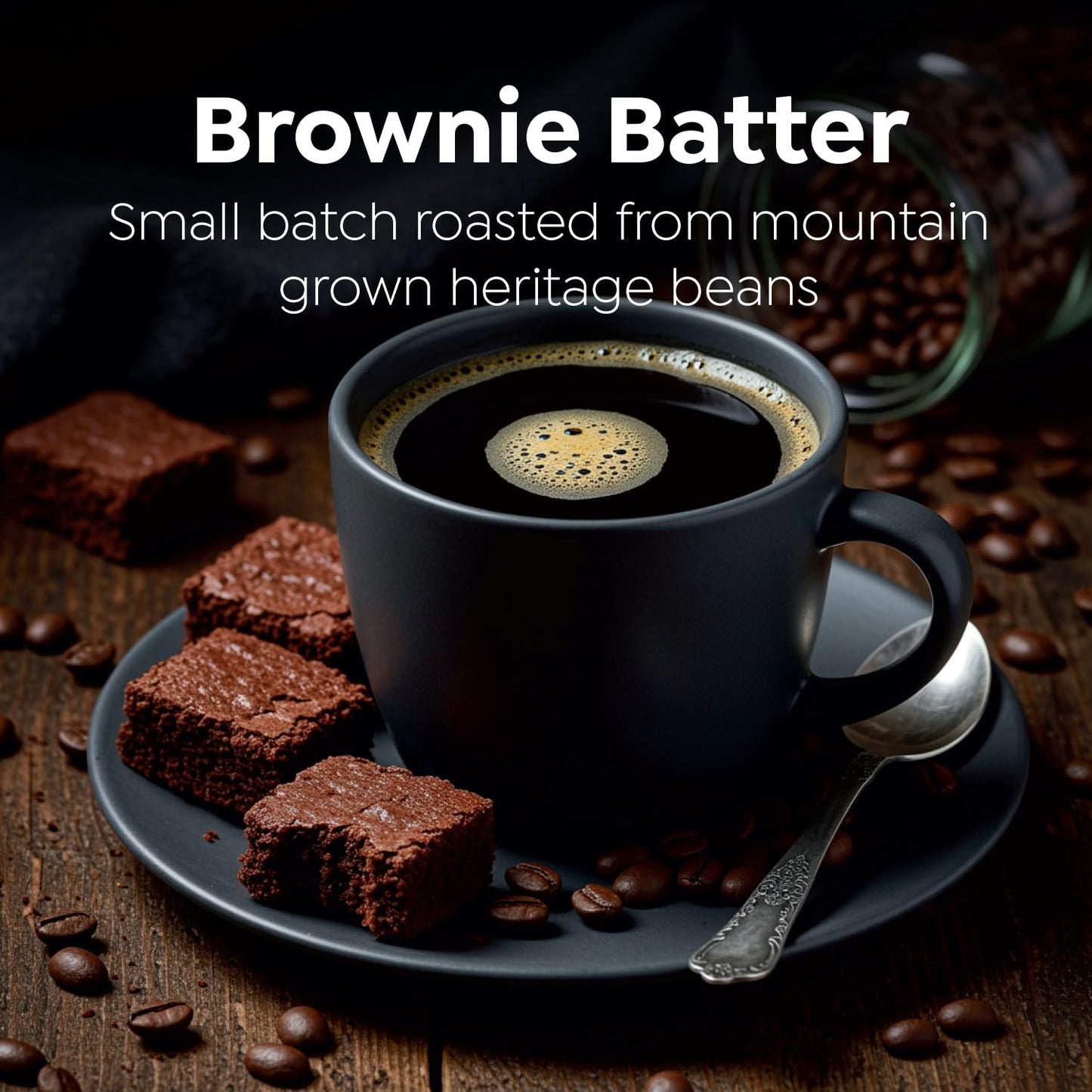 Intelligent Blends Brownie Batter Flavored Coffee Pods, 16 ct, Medium Roast Single Serve Pods - 100% Arabica Coffee, Compatible with Keurig K Cups