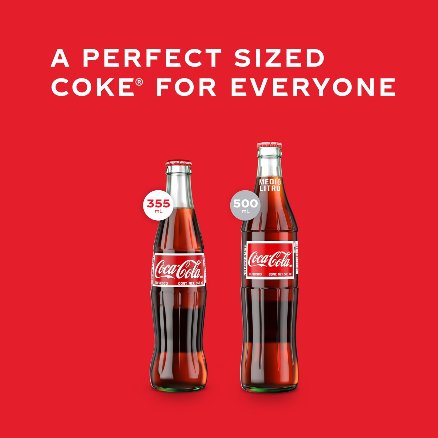 Code de Mexico Coke Glass Bottle, 12 fl oz, 24 Pack