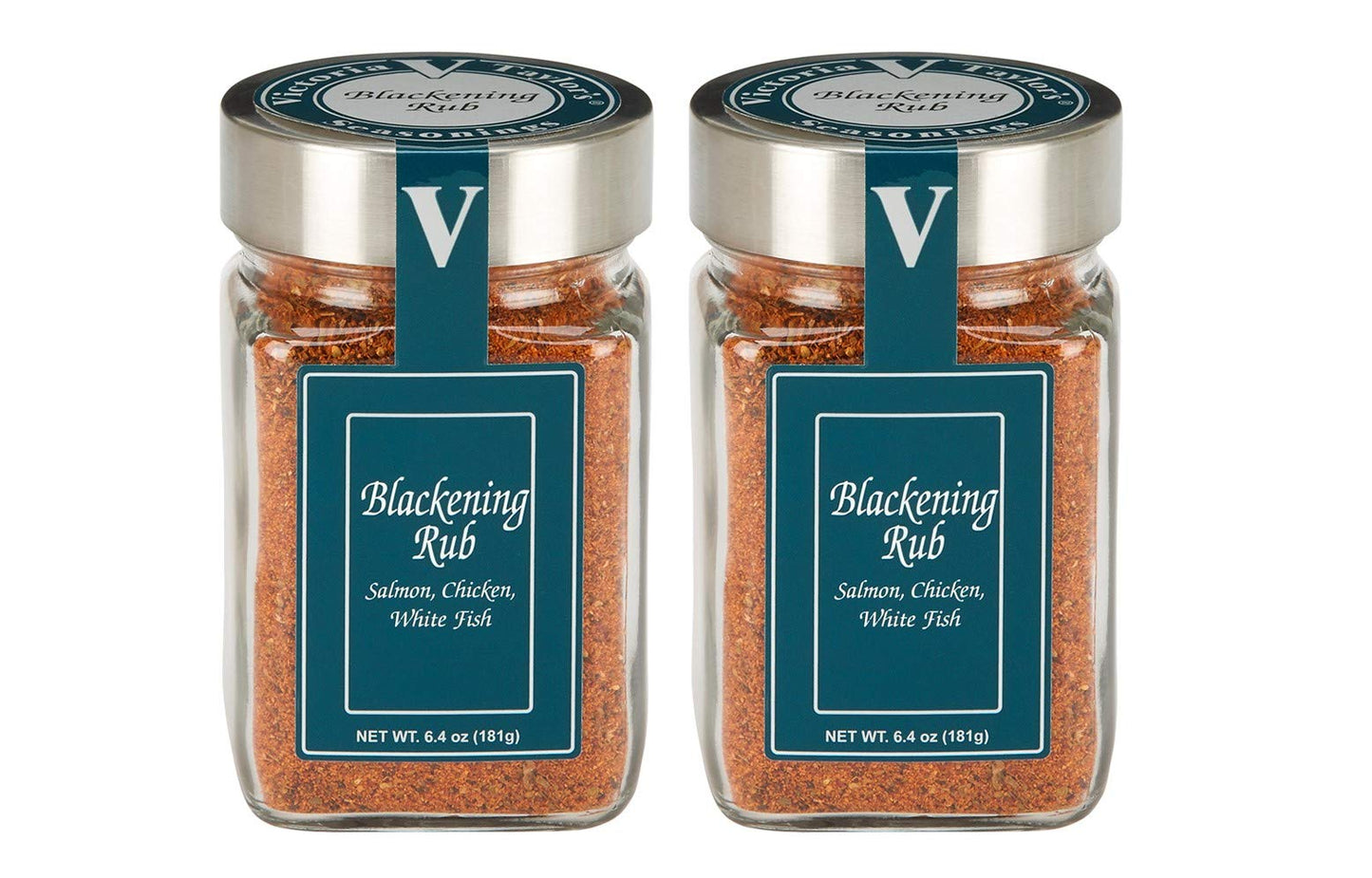 Blackening Rub - 6.4 oz. Jar (Pack of 2) - Perfect for blackened fish, chicken, pork or steak. Elevate your taco, fajita, gumbo or grilling game.