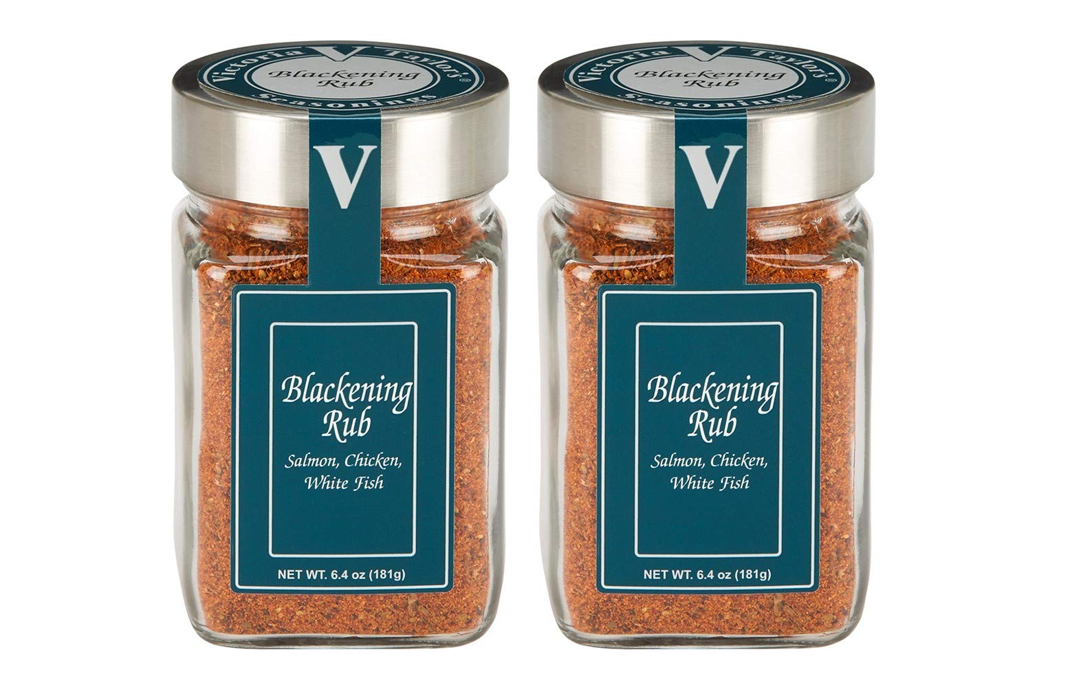 Blackening Rub - 6.4 oz. Jar (Pack of 2) - Perfect for blackened fish, chicken, pork or steak. Elevate your taco, fajita, gumbo or grilling game.