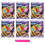 TOOPS Chocolate Breakfast Cereal Snacks candy Foods for kids, Bags Single Serve High vitamins 4.2 Oz (6 Packs) + HOMESTUFF Food Sealing Clips Bag