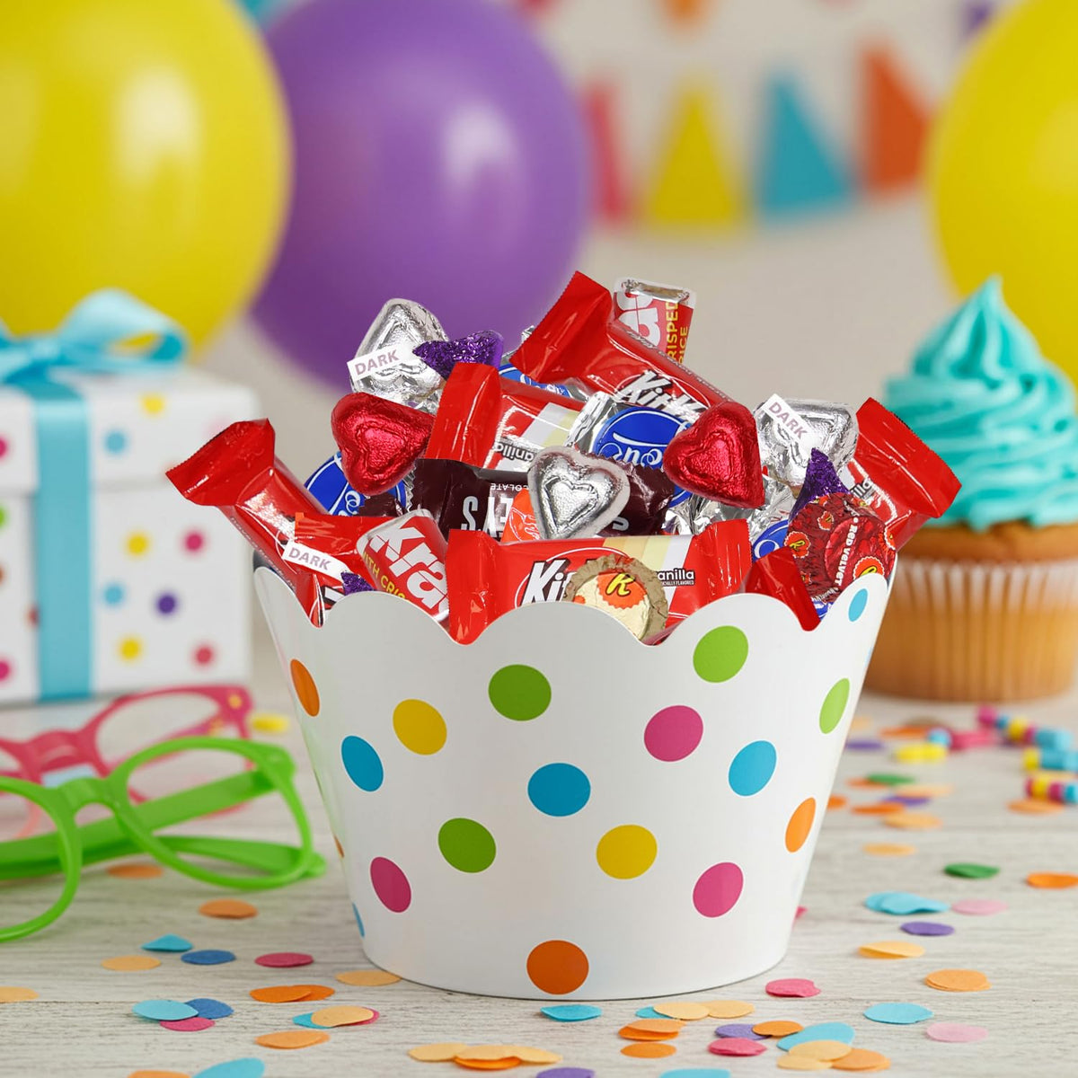 Bulk Chocolate Candy Individually Wrapped - 4 Pound Assorted Chocolate Candy Variety Pack for Classroom Parties, Gift Bags, Candy Exchanges & Treats