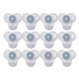 Boardwalk Urinal Screen with Non-Para Cleaner Block, Green Apple Scent, 3.25 oz, Blue/White, 12/Box