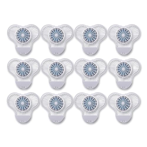 Boardwalk Urinal Screen with Non-Para Cleaner Block, Green Apple Scent, 3.25 oz, Blue/White, 12/Box