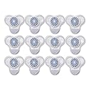 Boardwalk Urinal Screen with Non-Para Cleaner Block, Green Apple Scent, 3.25 oz, Blue/White, 12/Box