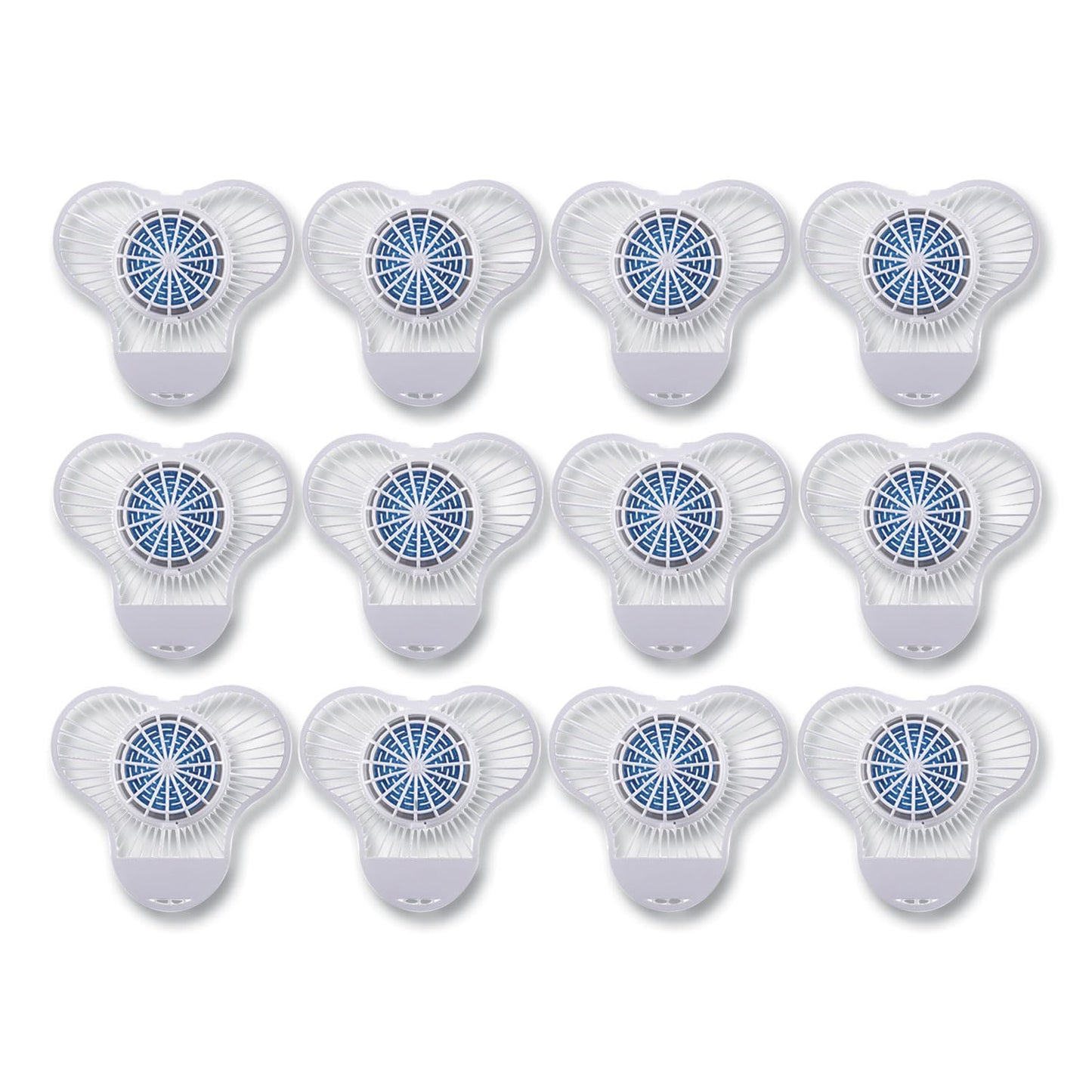 Boardwalk Urinal Screen with Non-Para Cleaner Block, Green Apple Scent, 3.25 oz, Blue/White, 12/Box