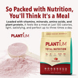 AMAXI Plantium Total Nutrition, Premium All-in-One Meal Replacement Shake, Plant-Based Protein Powder with Vitamins, Minerals & Probiotics, 22g