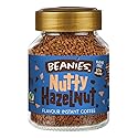 Beanies Flavour Instant Coffee -Nutty Hazelnut Instant Flavored Coffee, 50g Jar
