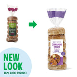 Amazon Grocery, Cinnamon Raisin Bagels, Pre-Sliced, 21 Oz, 6 Ct