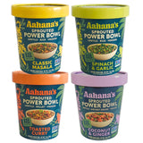 Aahana's Sprouted Power Bowls | 18g High Protein, High Fiber | Instant Lentils, Vegan, Gluten Free, Ready Meals | Indian Vegetarian Meal | No