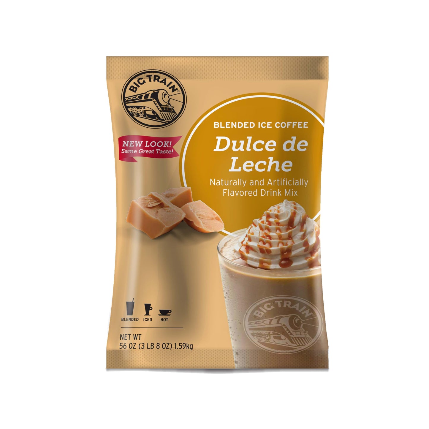 Big Train Dulce De Leche Blended Ice Coffee Beverage Mix, 3.5 Pound (Pack of 1)