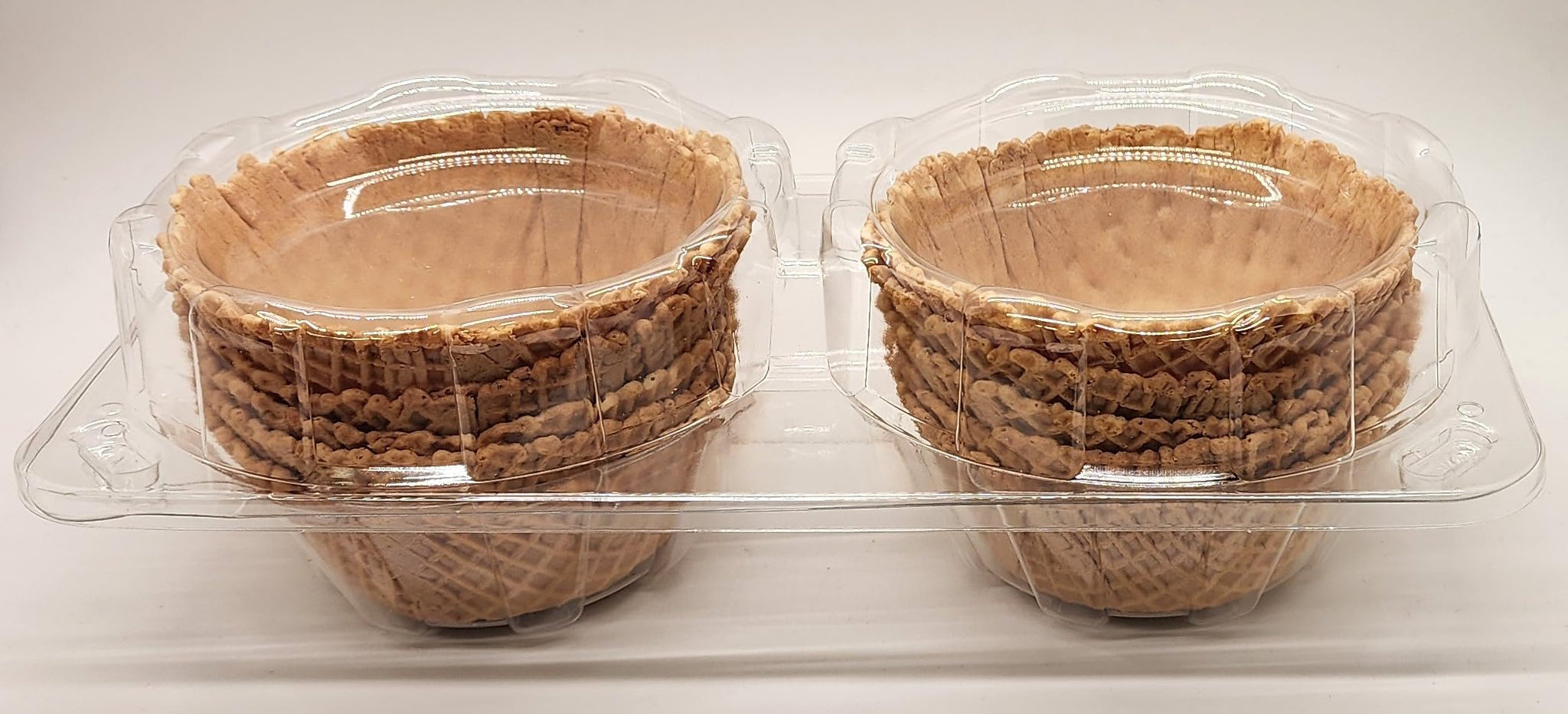 Waffle Bowls for Dessert -80 waffle bowls (10x8 pack) Classic Ice cream waffle bowl - Sweet, Crisp, Crunchy and Delicious - Ideal for Family