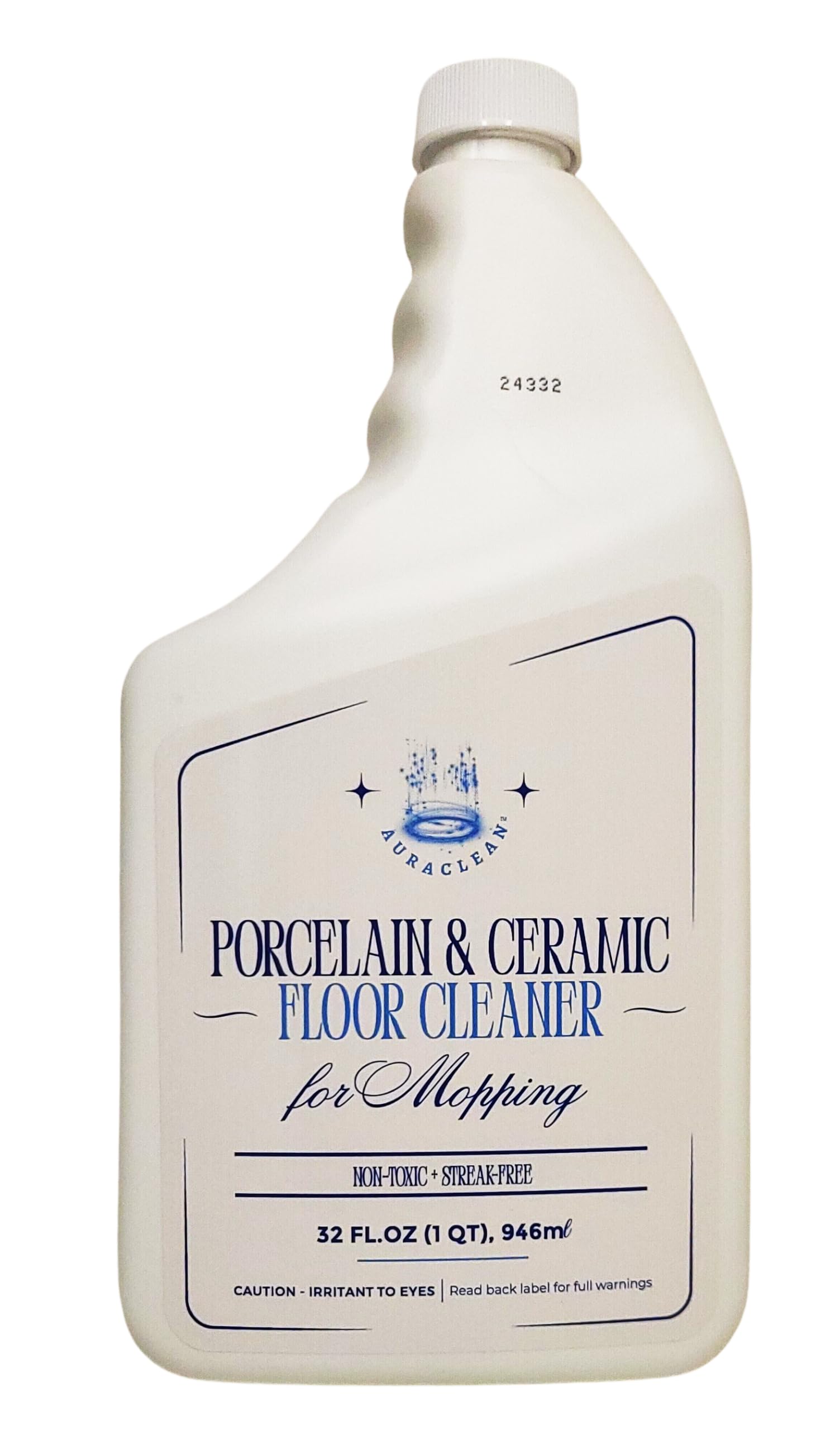 AuraClean Porcelain & Ceramic Tile Floor Cleaner - Mop Soap Concentrate for mopping - Streak-Free Clean, Ph Neutral and non-Toxic - Safe for Marble