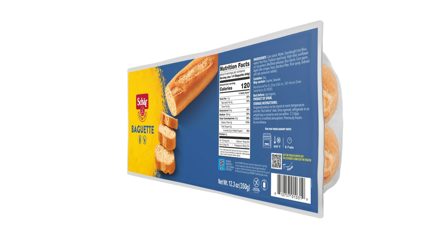 Schar Gluten-Free Parbaked Baguette [2 Pack]