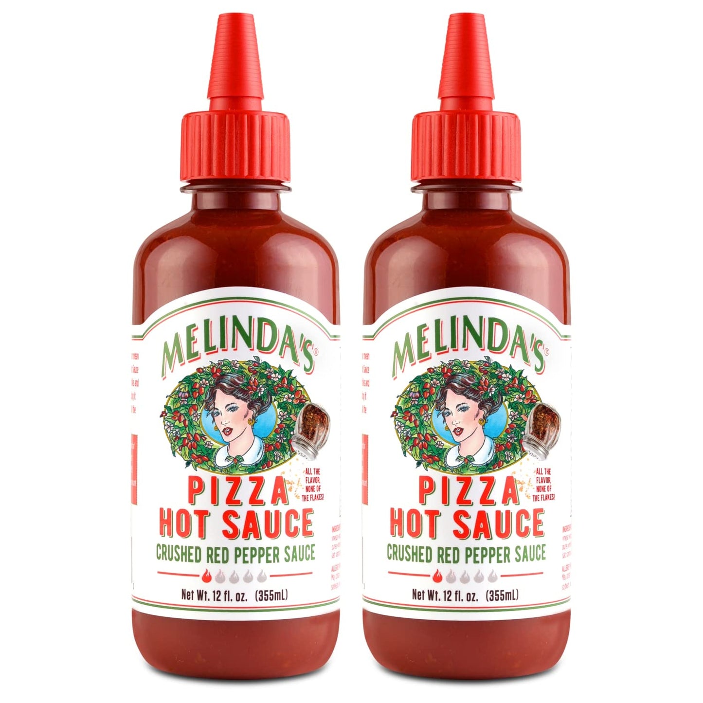 Melinda’s Pizza Hot Sauce - Crushed Red Pepper Sauce Made with Fresh Ingredients, Cayenne Peppers, Garlic, Tomatoes - Gourmet Spicy Pizza Sauce