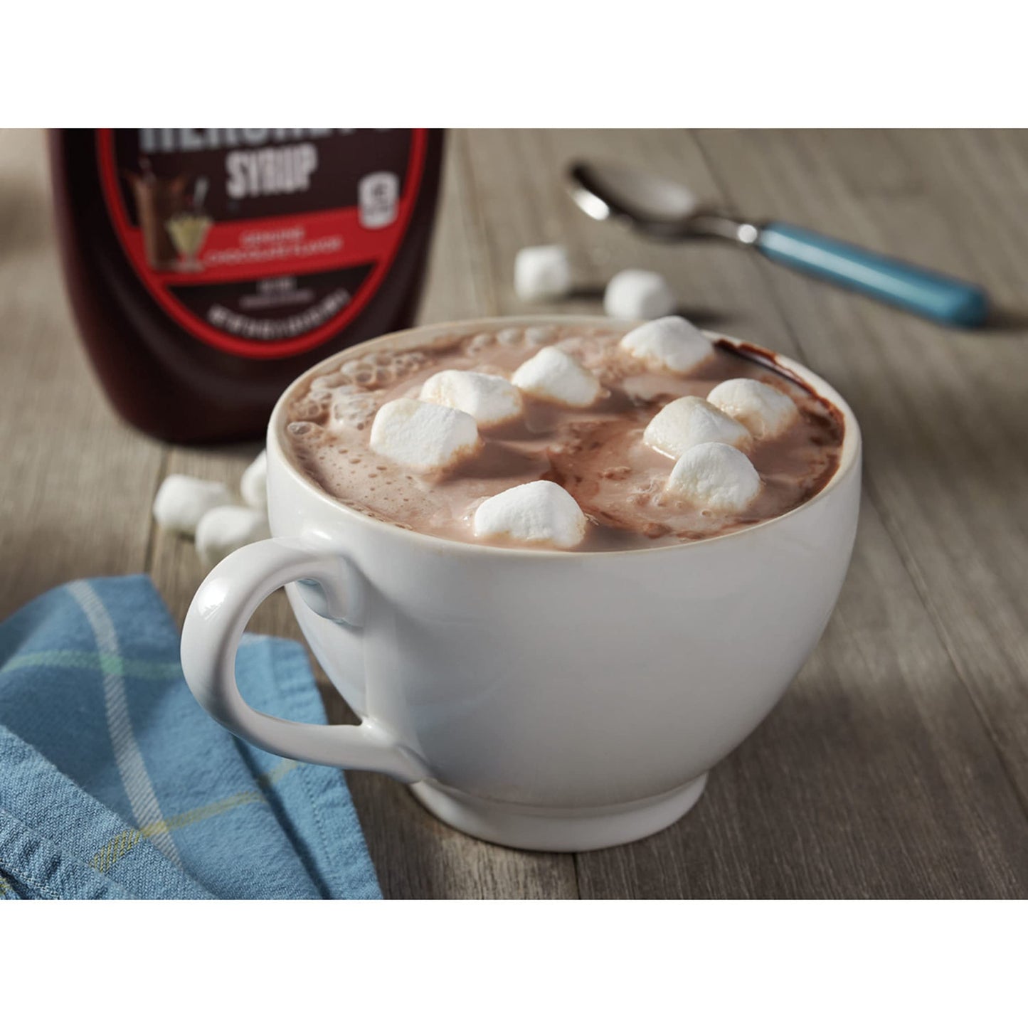 HERSHEY'S SPECIAL DARK Mildly Sweet Chocolate Syrup Bottle, 22 oz