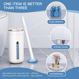 VegStow 64 Count Disposable Toilet Brush Heads (8 Bags of 8), Toilet Bowl Wand Refills for Bathroom Cleaning, Heavy-Duty Scrubbing Pads, Not