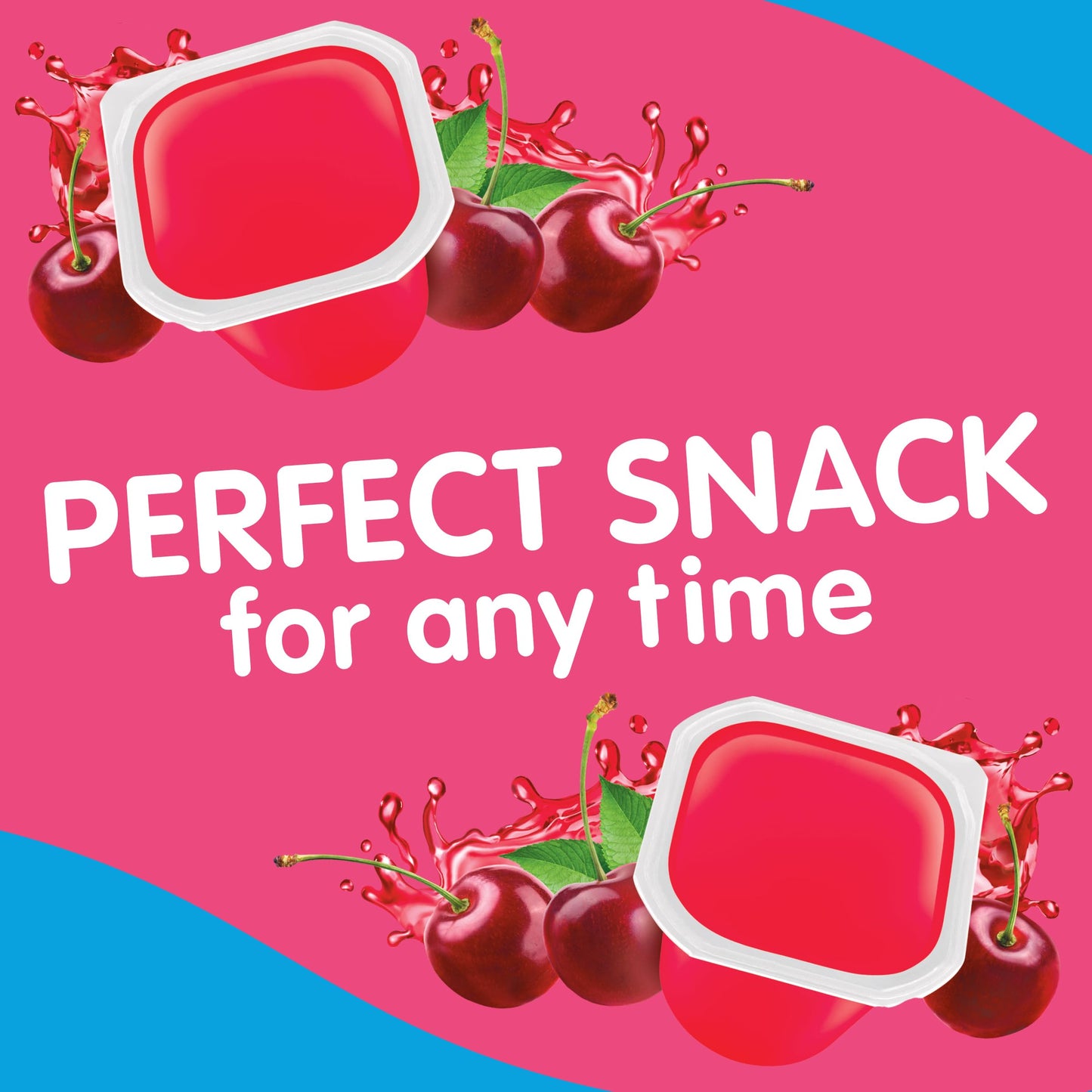 Snack Pack Zero Sugar Cherry Flavored Low Calorie Juicy Gels Cups, 3.25 oz., 4-Count