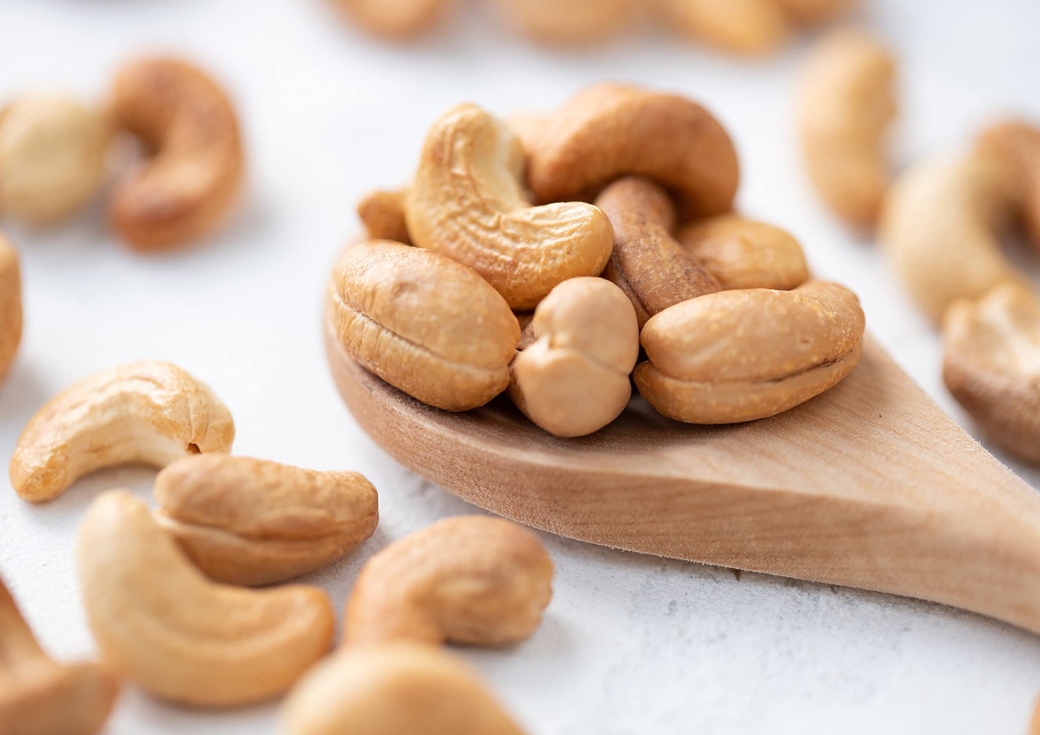 Food to Live Dry Roasted Whole Cashews with Himalayan Salt, 1 Pound Oven Roasted Lightly Salted Fancy Nuts, No Oil Added, Vegan, Kosher, Bulk. Crunchy