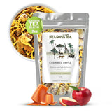 Nelson's Tea - Caramel Apple - Rooibos Loose Leaf Tea - Caffeine Free - Red Rooibos, cinnamon chips, caramel chips, dried apples, and marigold - 2 oz.