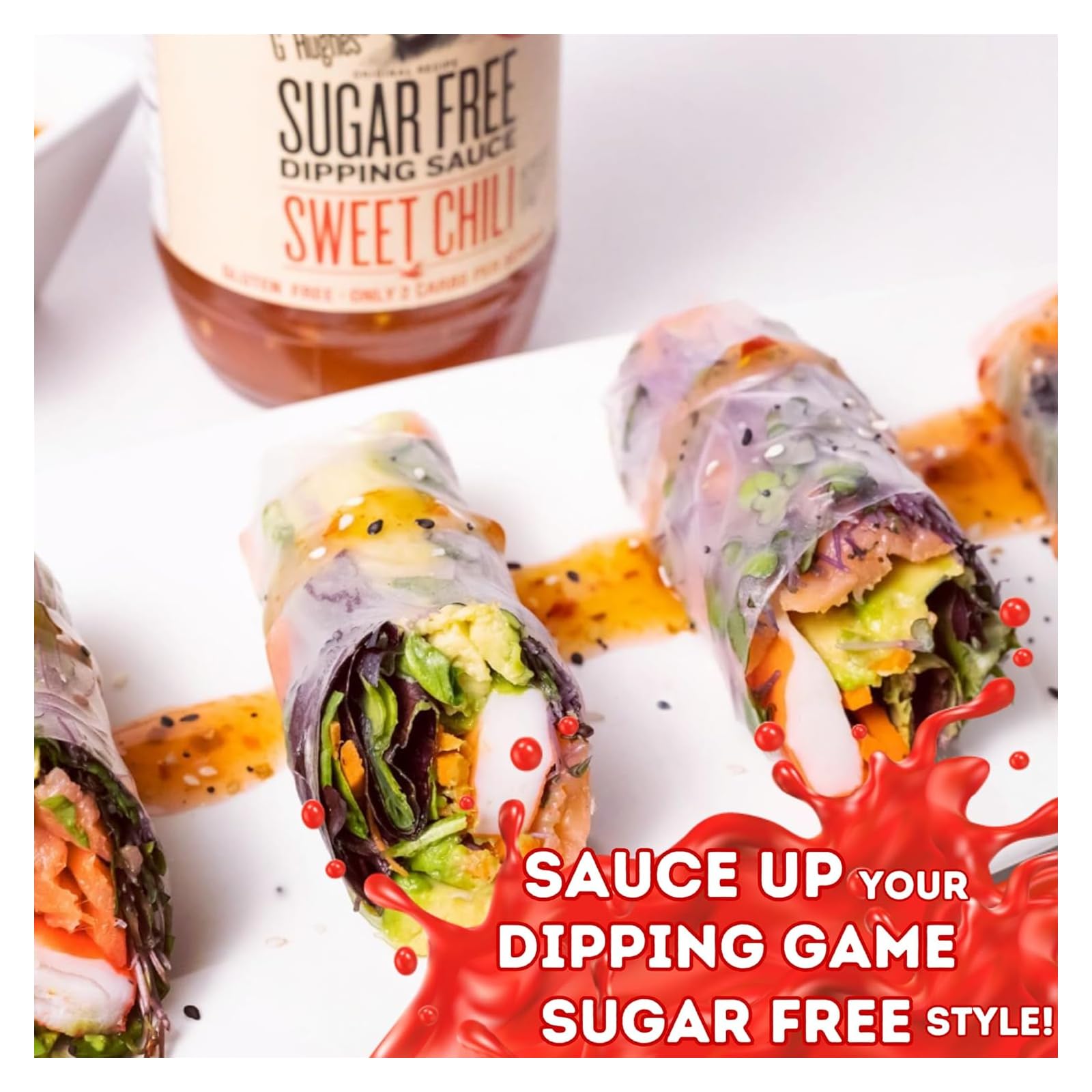G Hughes' Sugar-Free Dipping Sauce - Sweet Chilli